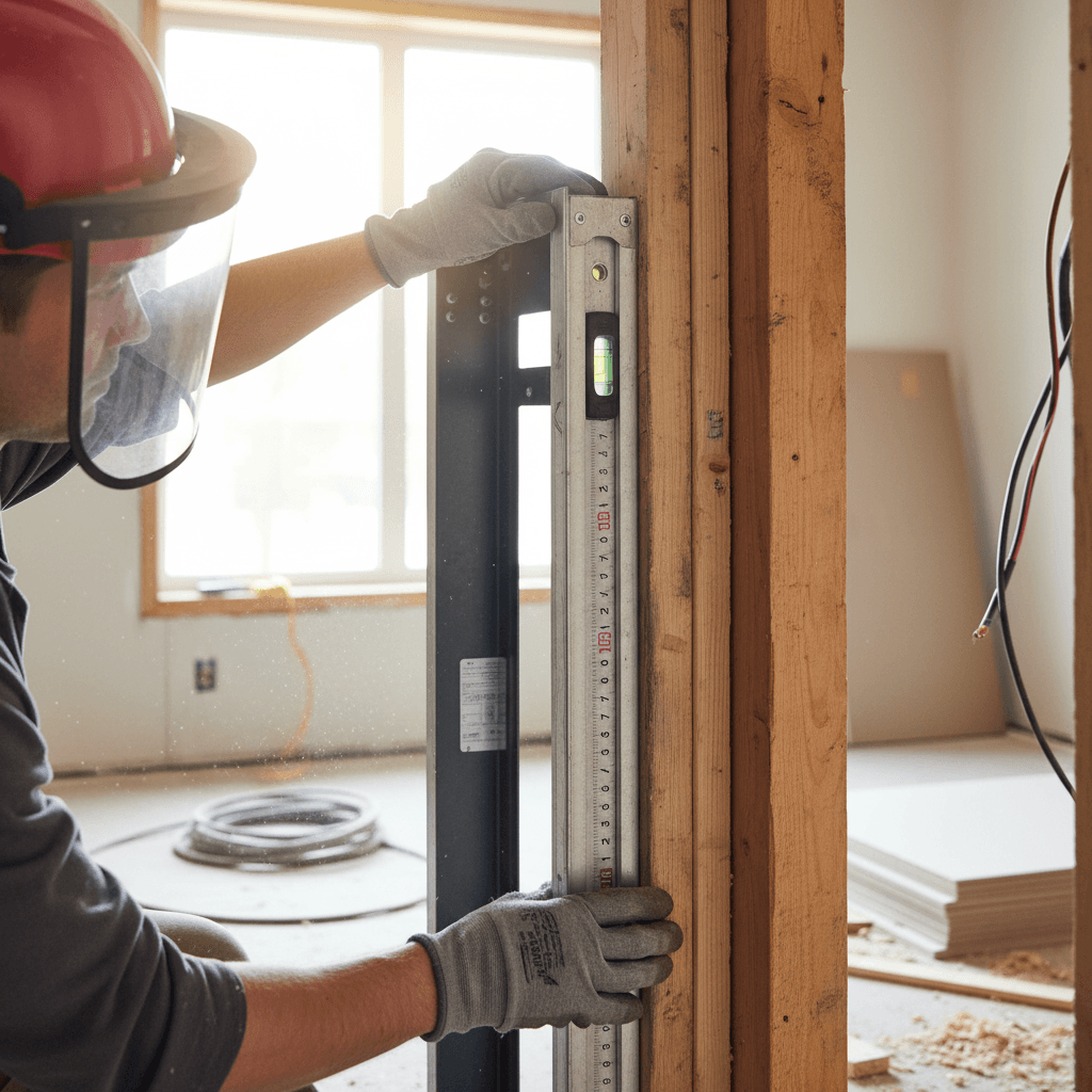 Fitter securing a rear property door